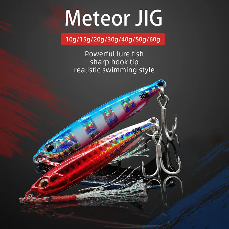 2021 Japen Metal Cast Jig Spoon 10/15/20/30/40/50G Shore Casting Jigging Fish Sea Bass Fishing Lure Artificial Bait Tackle